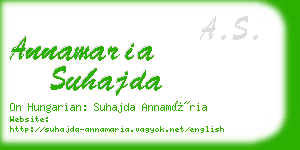 annamaria suhajda business card